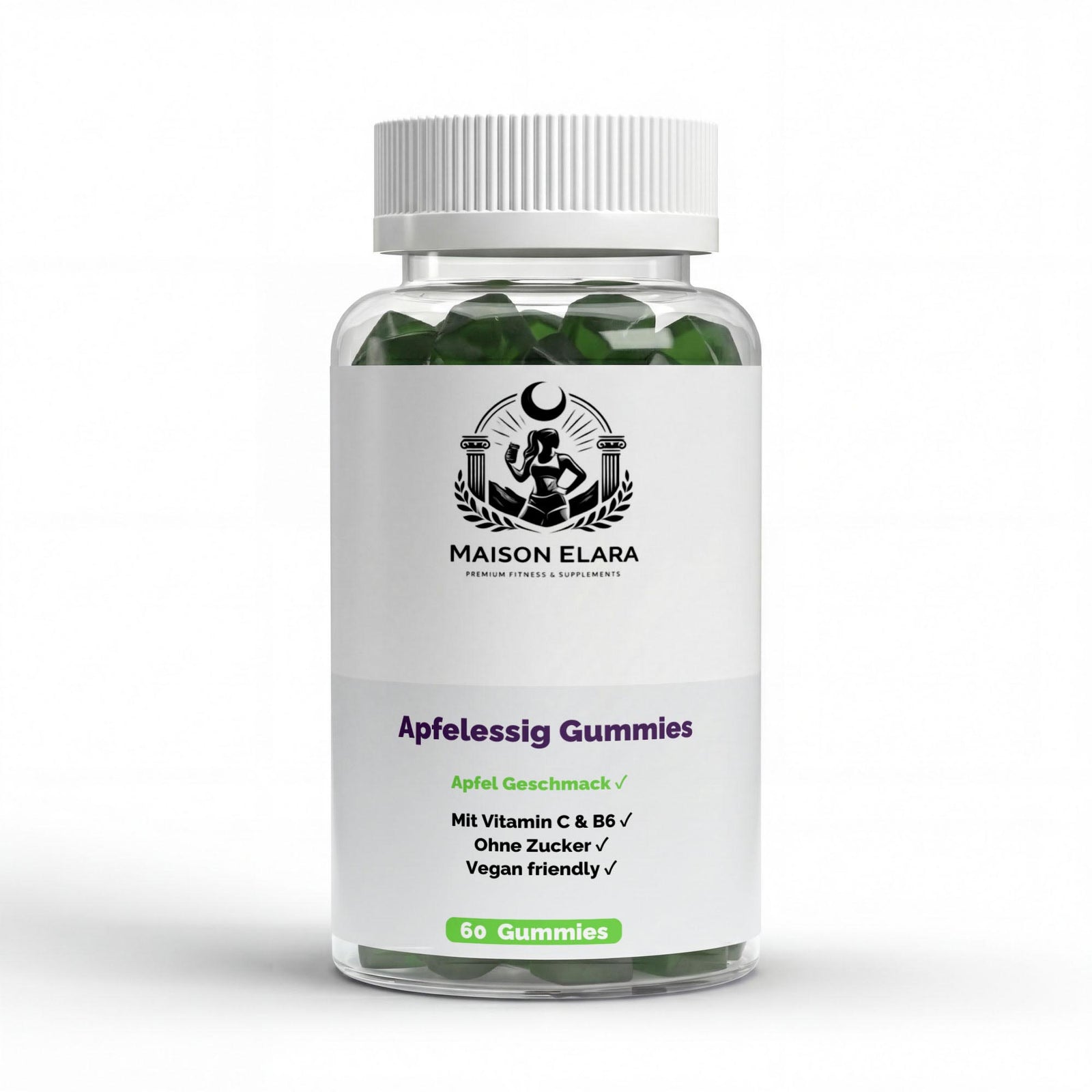 Apfelessig + C + B6 + Chrom Gummies - 60 Stk