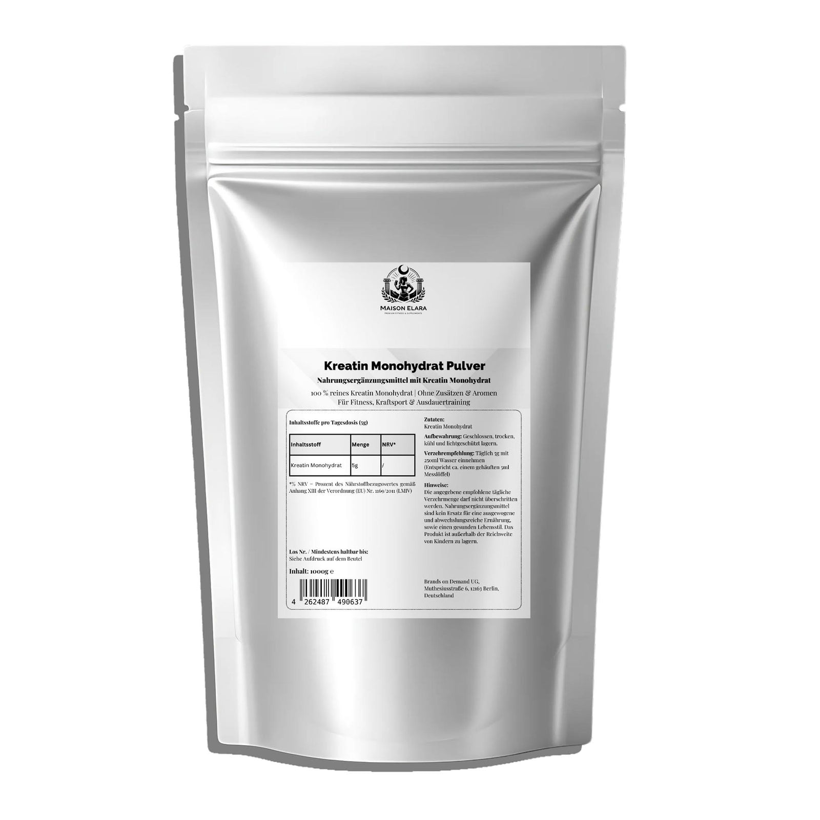 Kreatin Monohydrat - 1000g Doypack