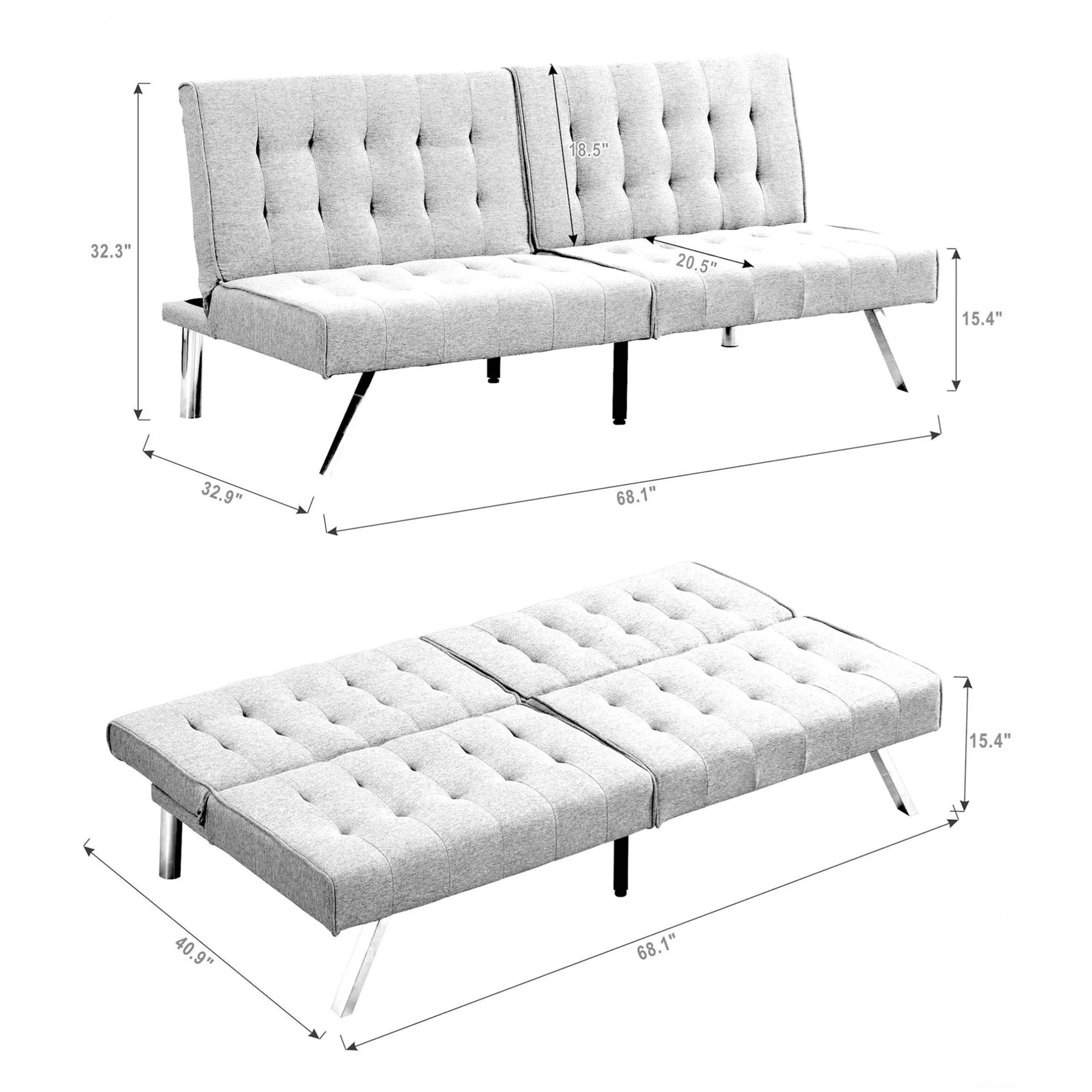 Linen Futon Sofa